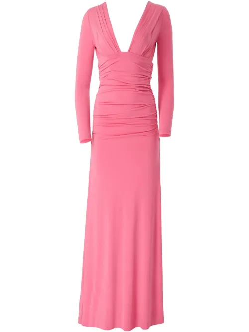 Robe longue froncée - Carolina Herrera - Modalova