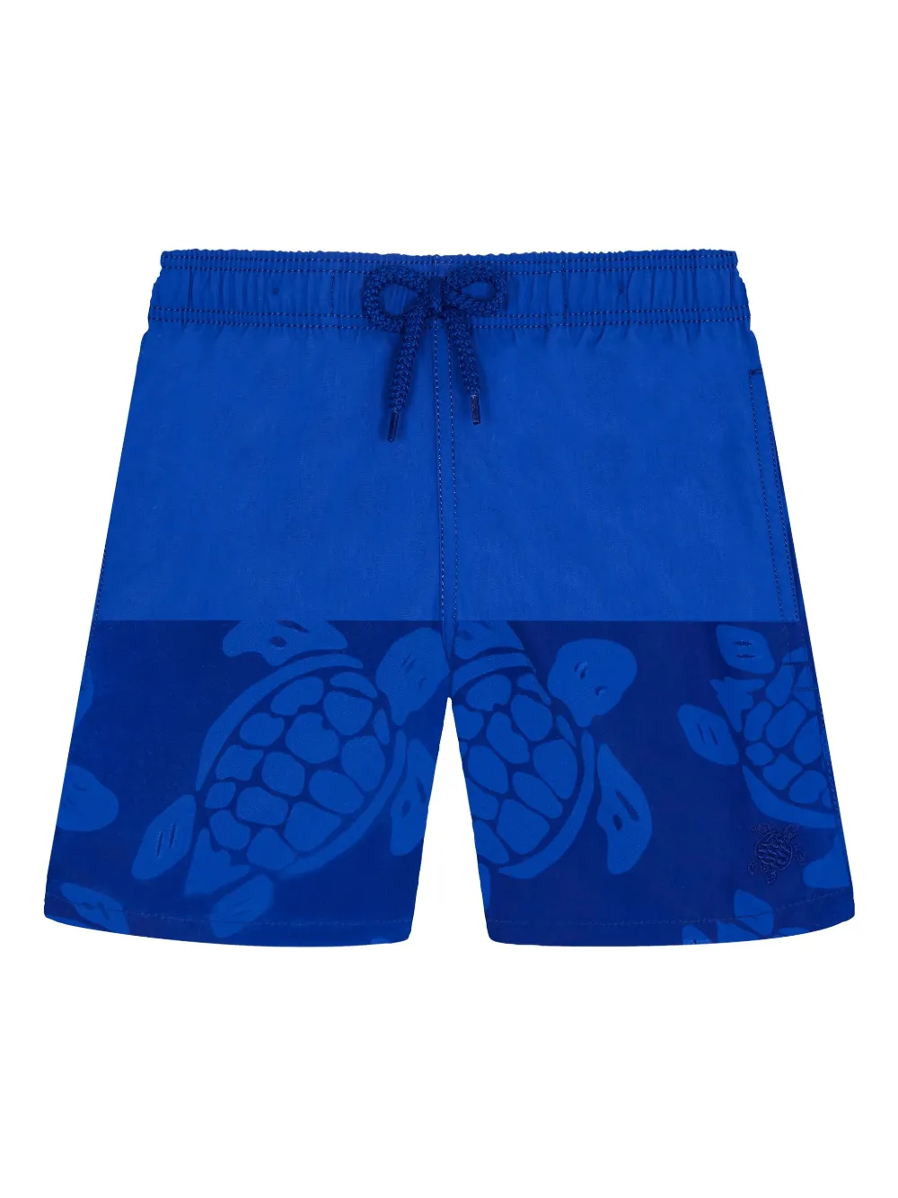 Vilebrequin Kids Ronde des Tortues zwembroek Blauw