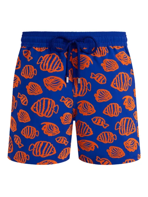 Vilebrequin shorts de playa Flocked Fishy Vibes
