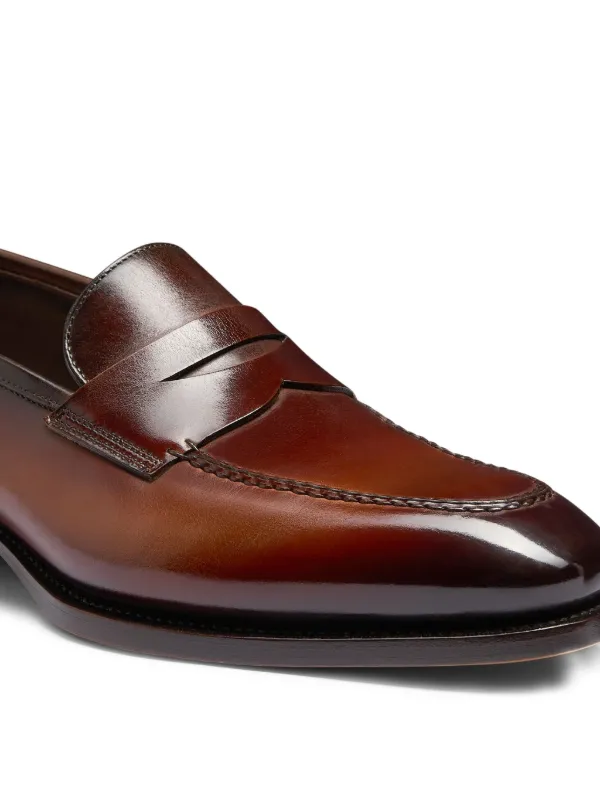 Santoni レザーローファー | ブラウン | FARFETCH JP