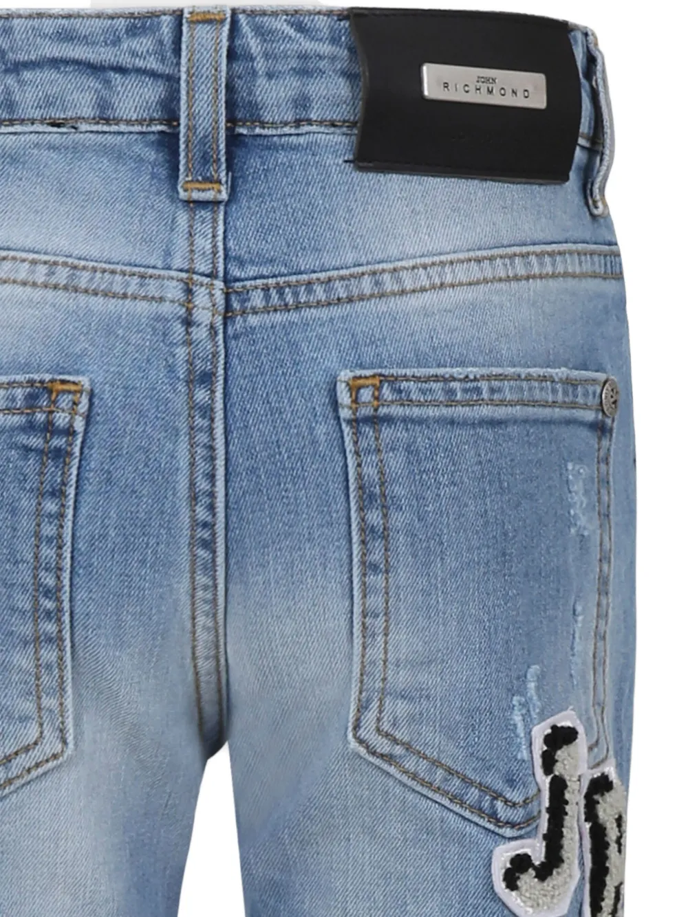 John Richmond Junior Straight jeans Blauw