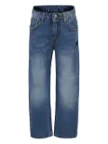 John Richmond Junior logo-appliqué jeans - Blue