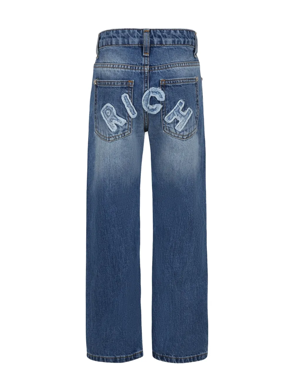 John Richmond Junior Jeans met logo Blauw