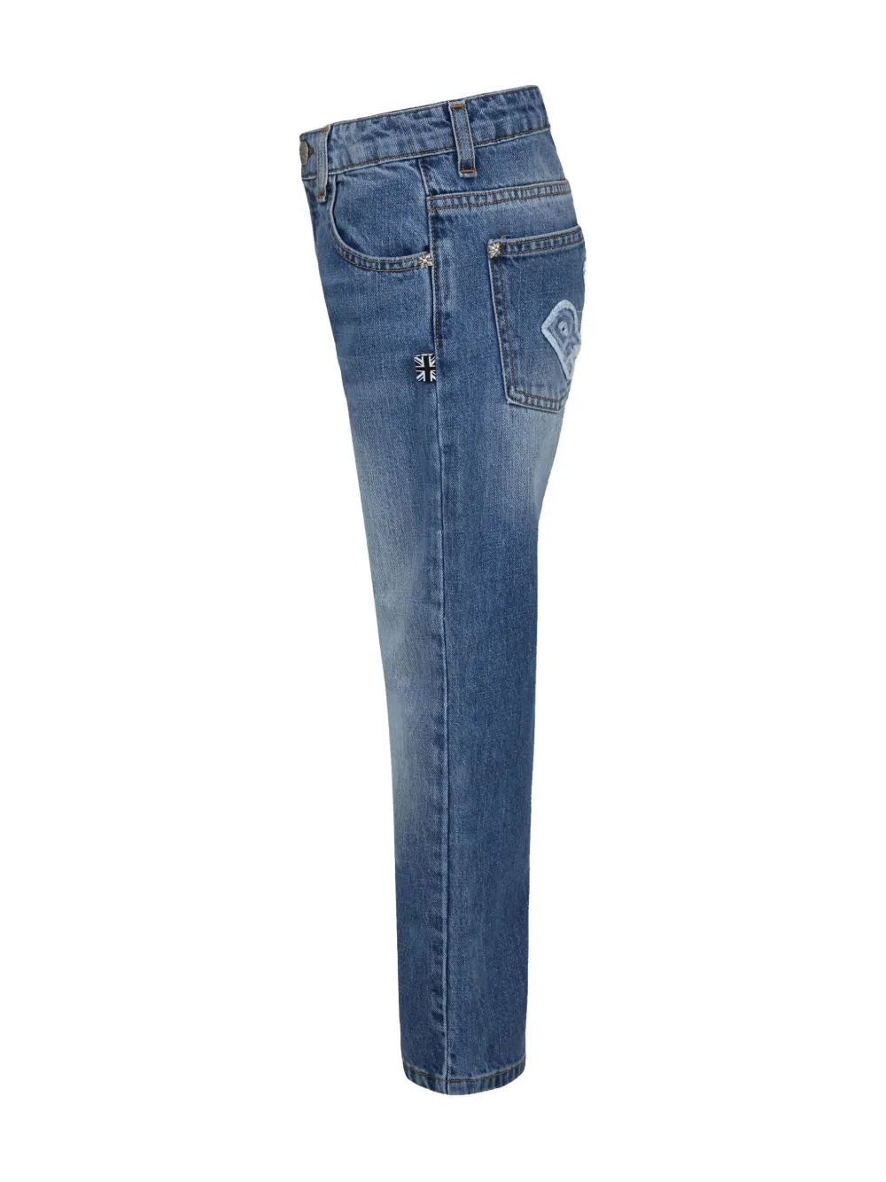 John Richmond Junior Jeans met logo Blauw