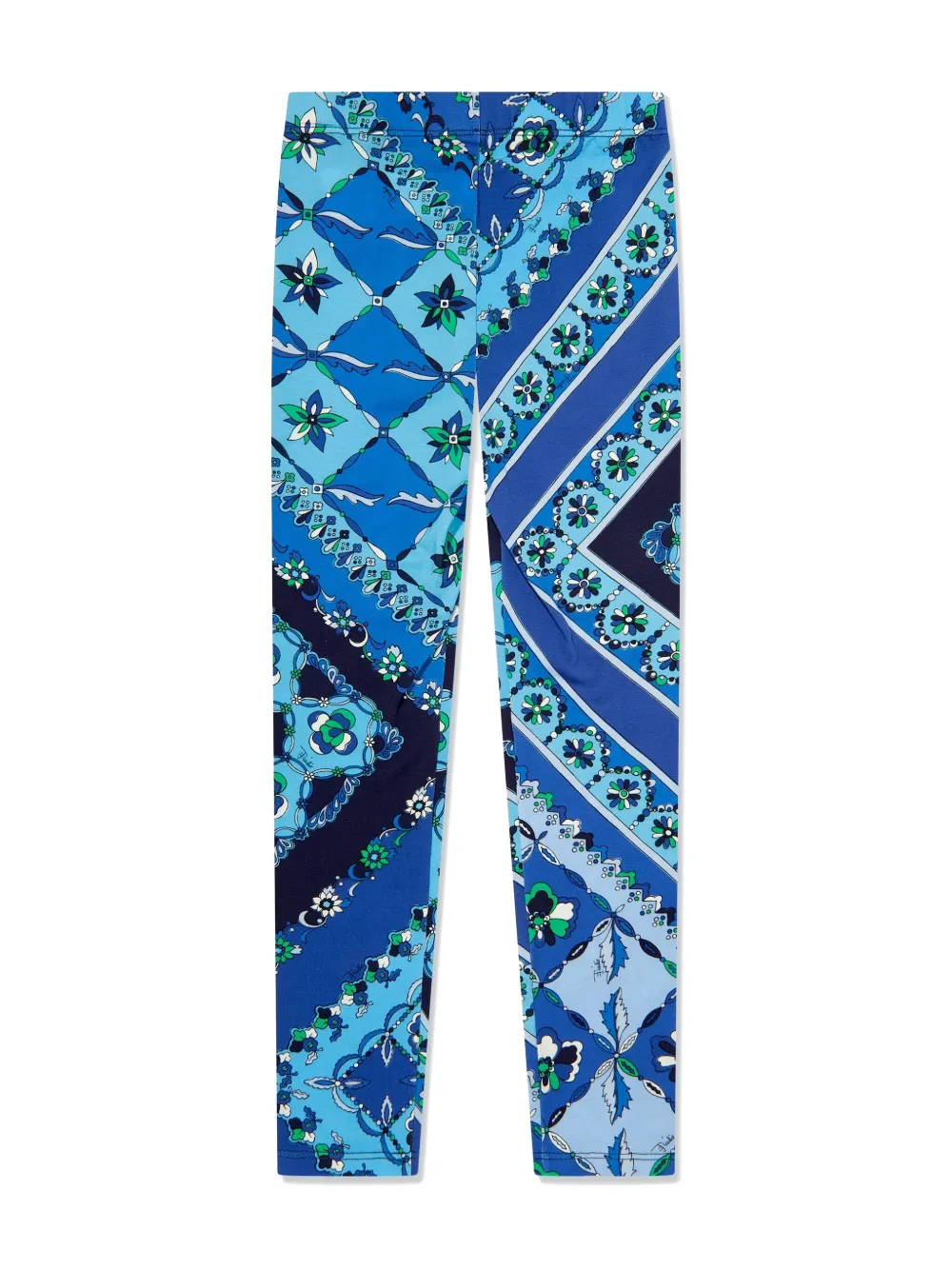 PUCCI Junior Festa Print leggings - Blauw