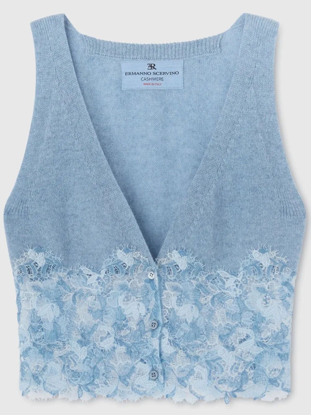 lace cashmere vest