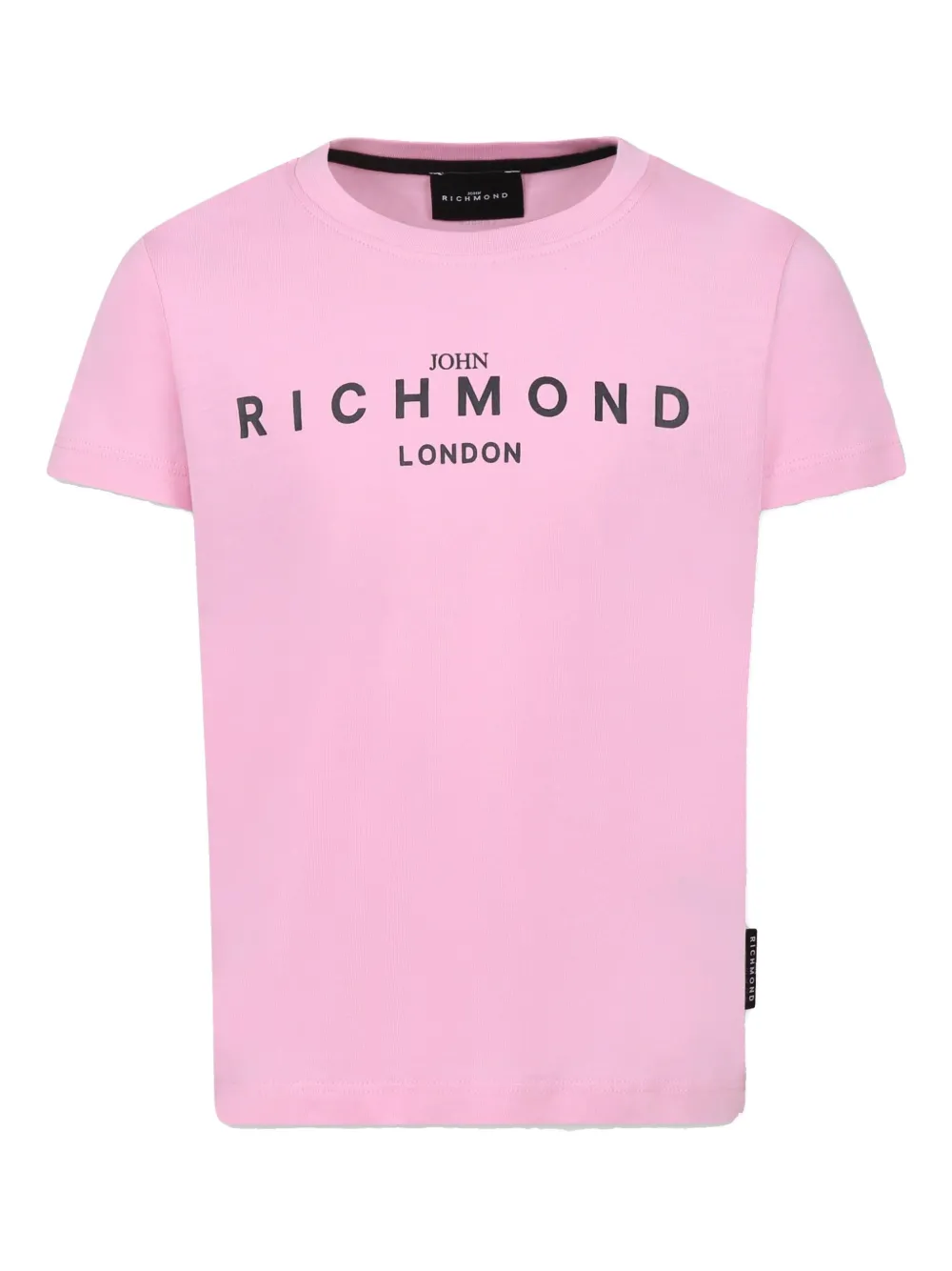 John Richmond Junior T-shirt met logoprint Roze