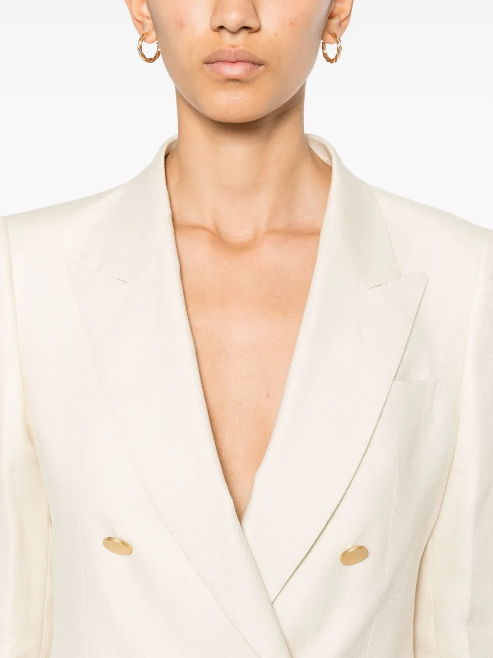 Tagliatore Blazer met dubbele rij knopen Beige