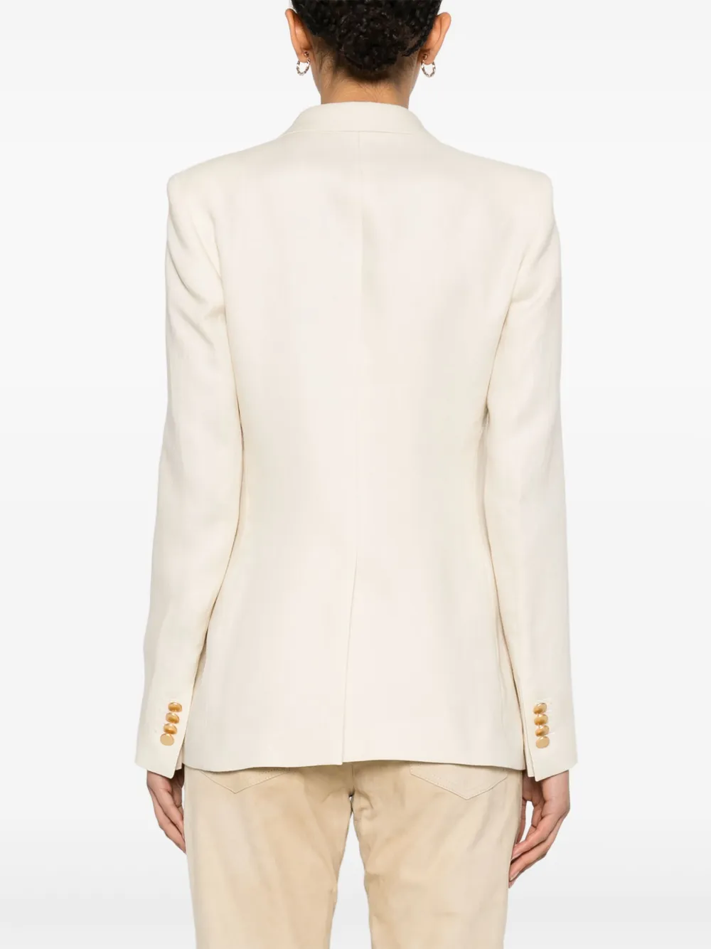 Tagliatore Blazer met dubbele rij knopen Beige