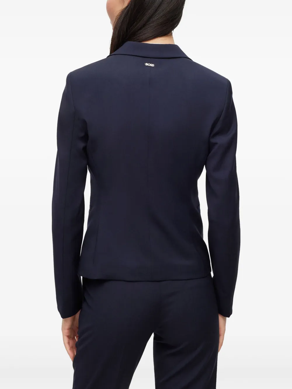 BOSS Blazer met enkele rij knopen Blauw