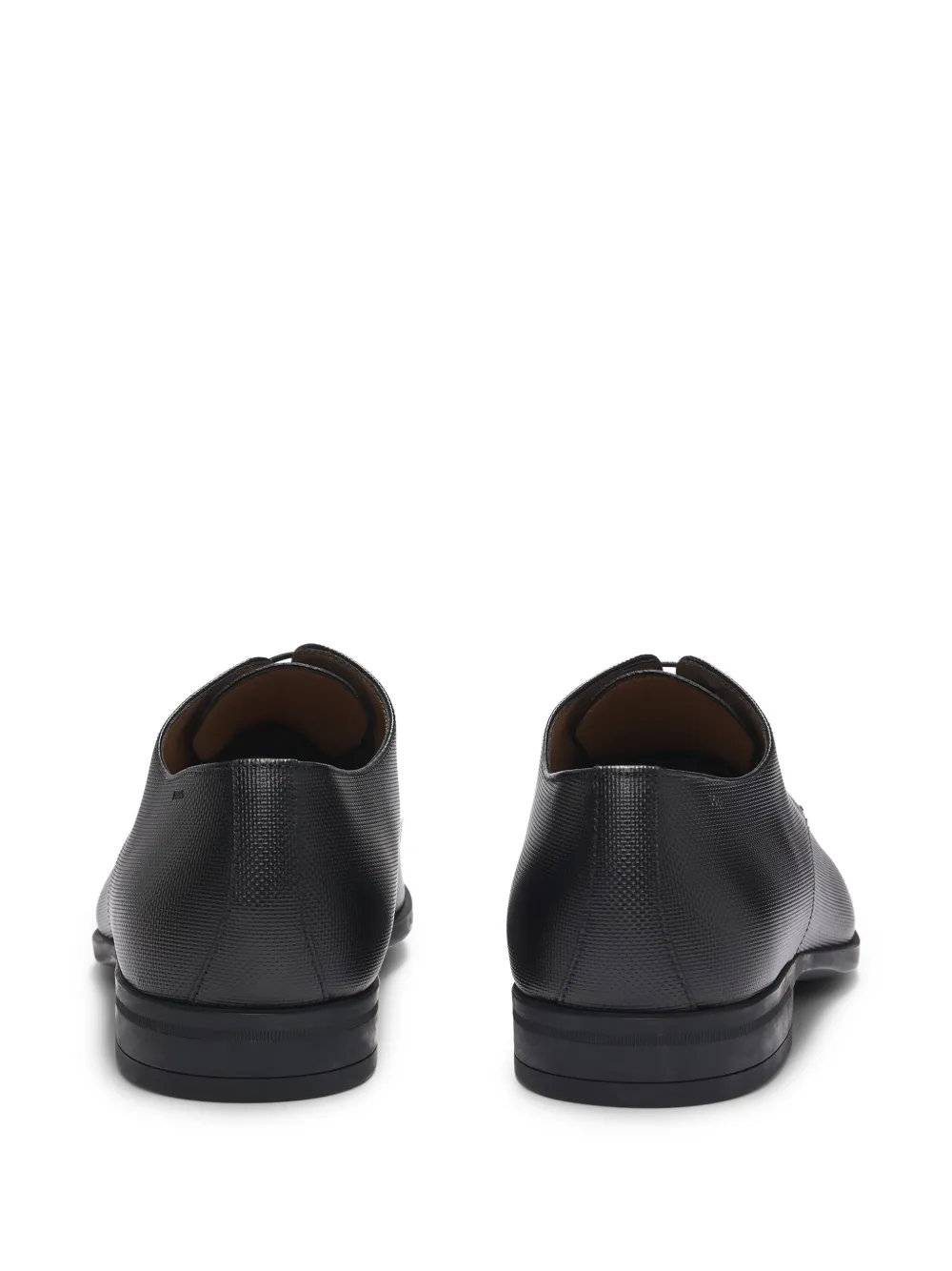 BOSS leather derby shoes Black