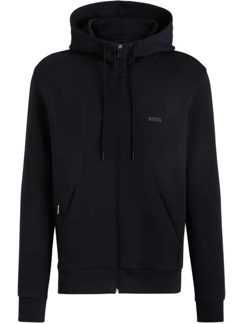 BOSS logo-print hoodie 