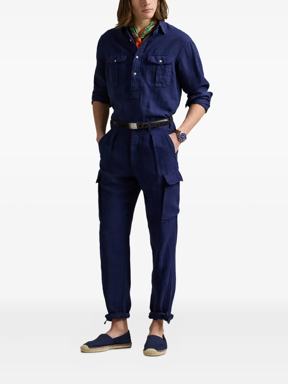 Polo Ralph Lauren Linnen broek Blauw