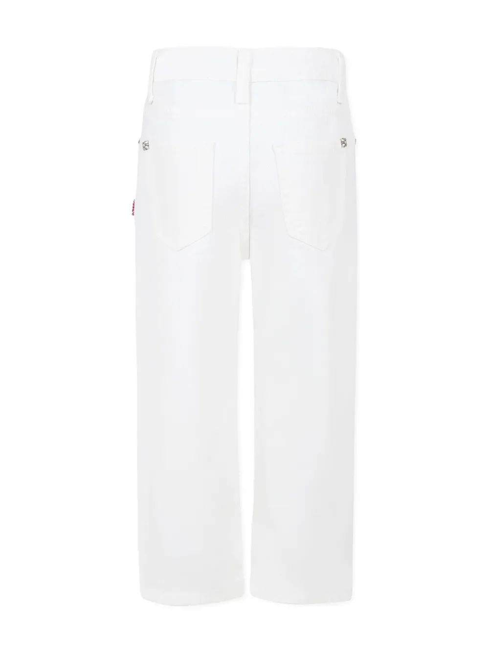 JOHN RICHMOND JUNIOR EMBROIDERED-LOGO DETAILING JEANS