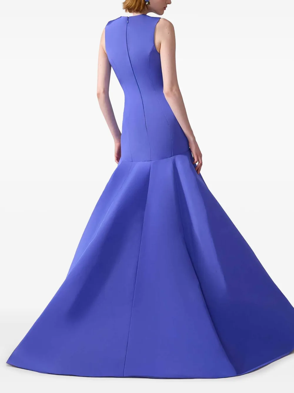 Carolina Herrera Zijden avondjurk Paars