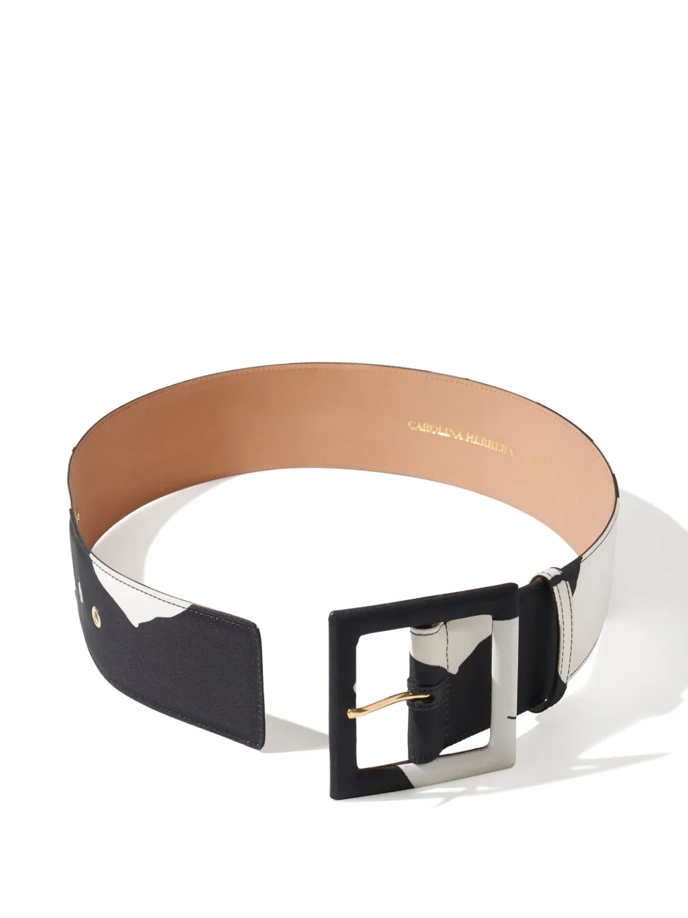 Carolina Herrera Riem met bloemenprint Zwart