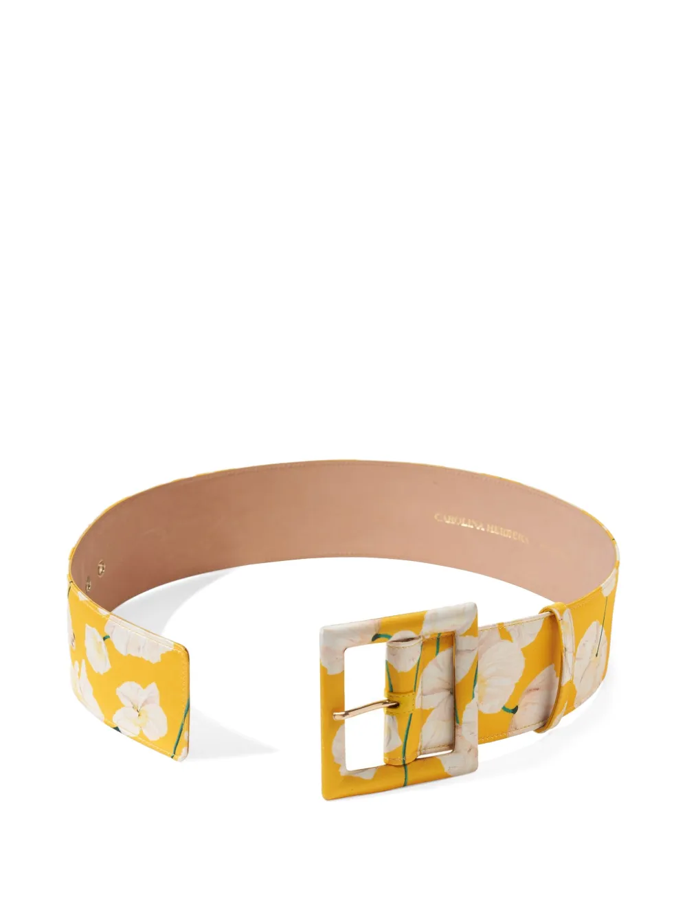 Carolina Herrera Riem met bloemenprint Geel