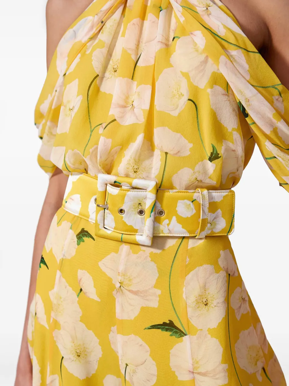 Carolina Herrera Riem met bloemenprint Geel