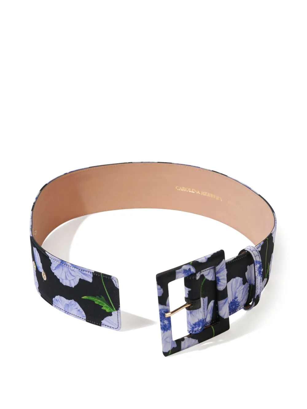 Carolina Herrera Riem met bloemenprint Zwart