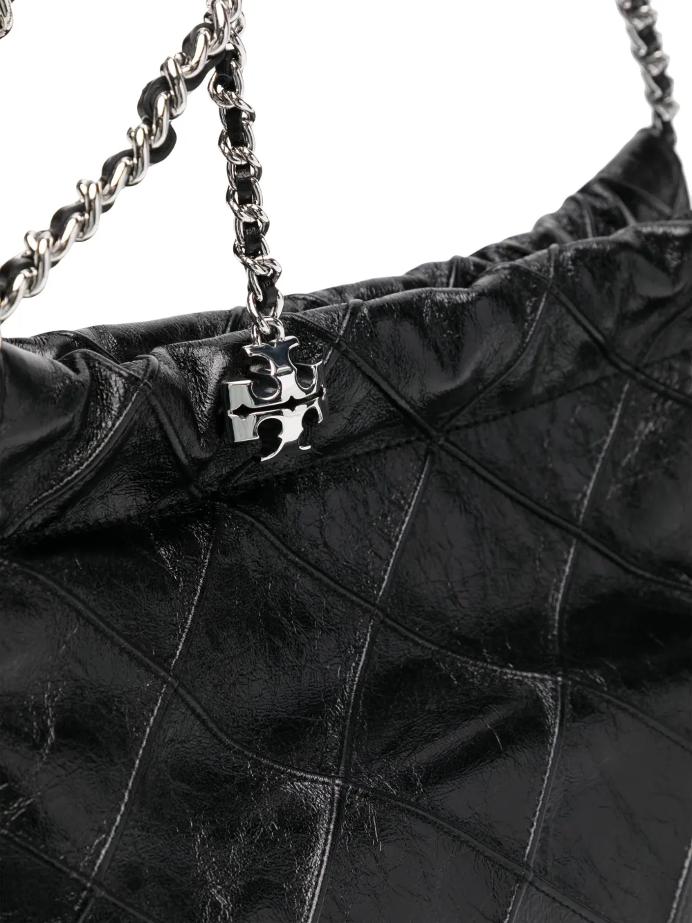 Tory Burch Fleming hobo tas Zwart