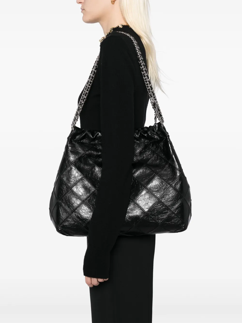 Tory Burch Fleming hobo tas - Zwart