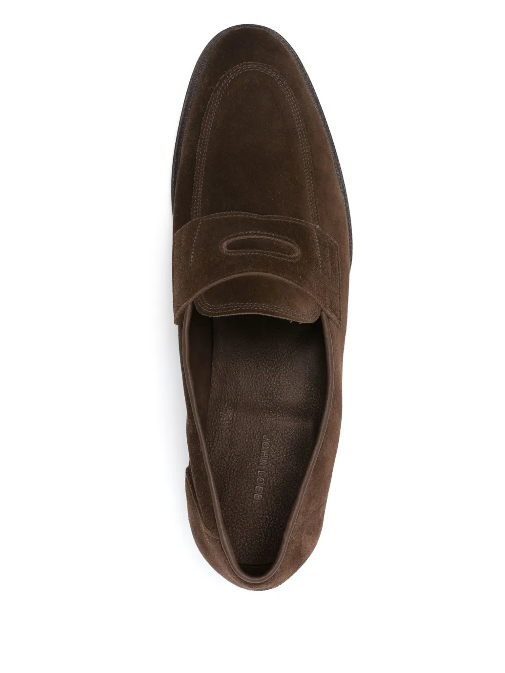 John Lobb Suède loafers Bruin