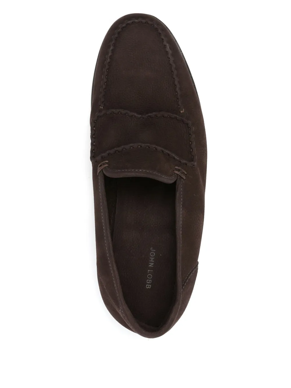 John Lobb Suède loafers Bruin