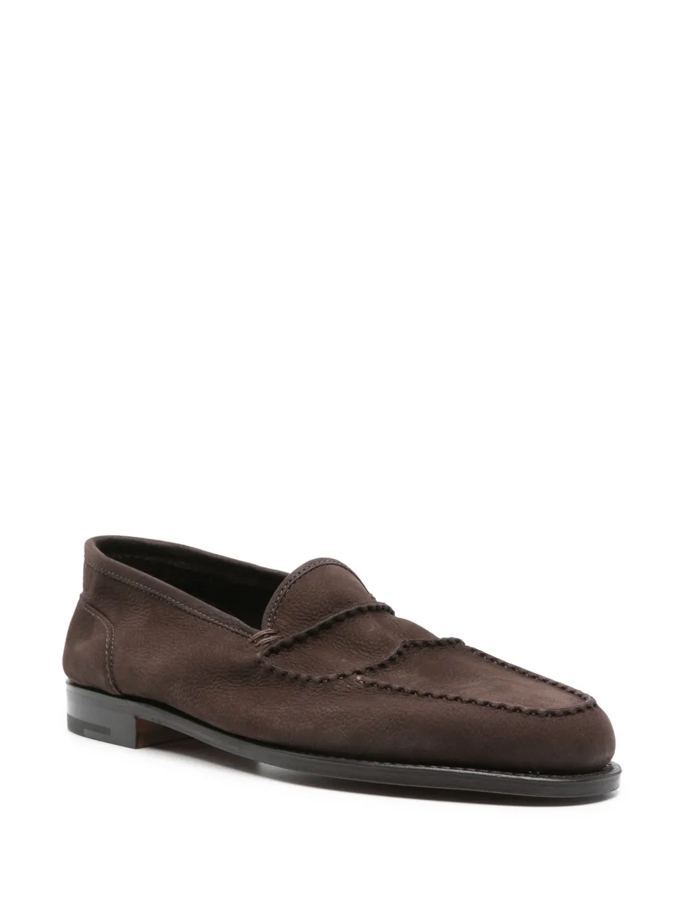 John Lobb Suède loafers Bruin