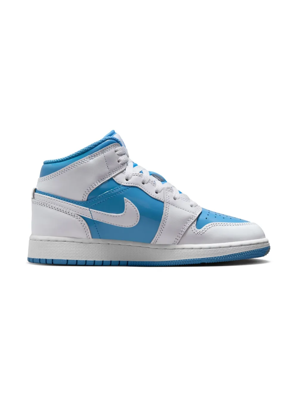 Jordan Kids Jordan 1 Mid "White Legend Blue" sneakers
