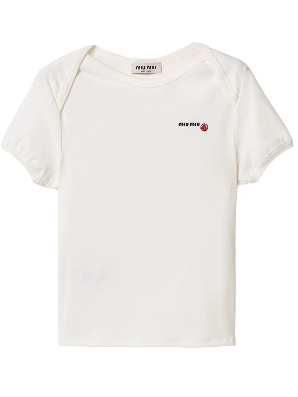 Miu x Petit Bateau jersey T-shirt Wit