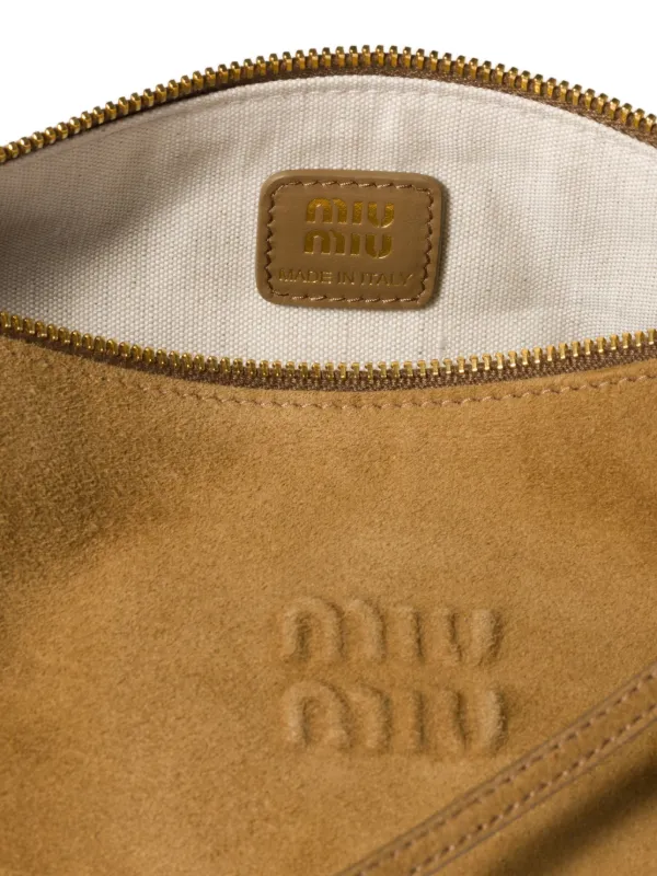 Miu Miu Suede Shoulder Bag | Green | FARFETCH
