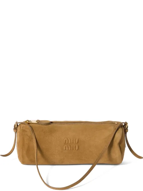Sac porté épaule en daim - Miu Miu - Modalova