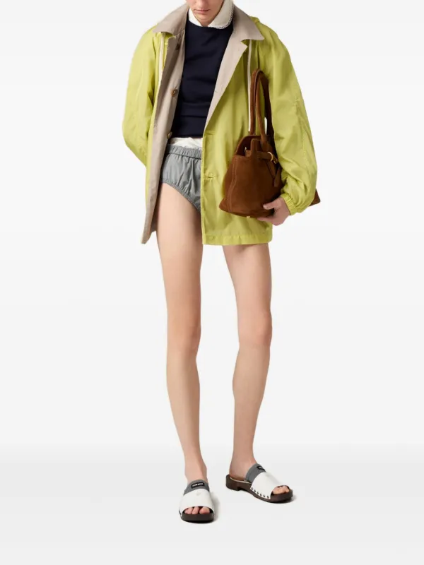 Miu Miu patent-leather Clogs | White | FARFETCH