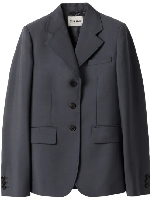 Blazer à simple boutonnage - Miu Miu - Modalova