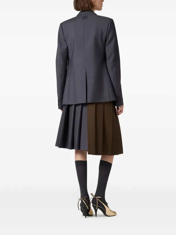 Miu Miu シングルジャケット | グレー | FARFETCH JP