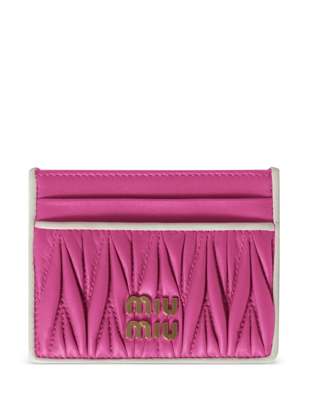 Miu Miu Klassisches Matelassé-Kartenetui | Rosa | Image 1