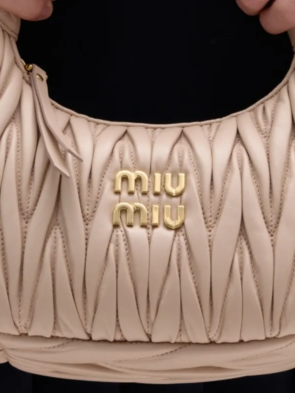 Miu Miu Matelassé Tote Bag in Black Nappa Leather - Purse Utopia