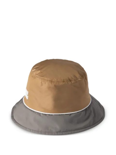 Miu Miu logo-patch bucket hat 
