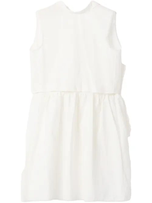 Miu Miu robe à patch logo - Blanc - Miu Miu - Modalova