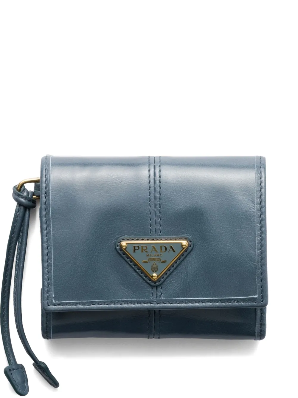 Prada cartera con logo triangular esmaltado | azul | Image 1