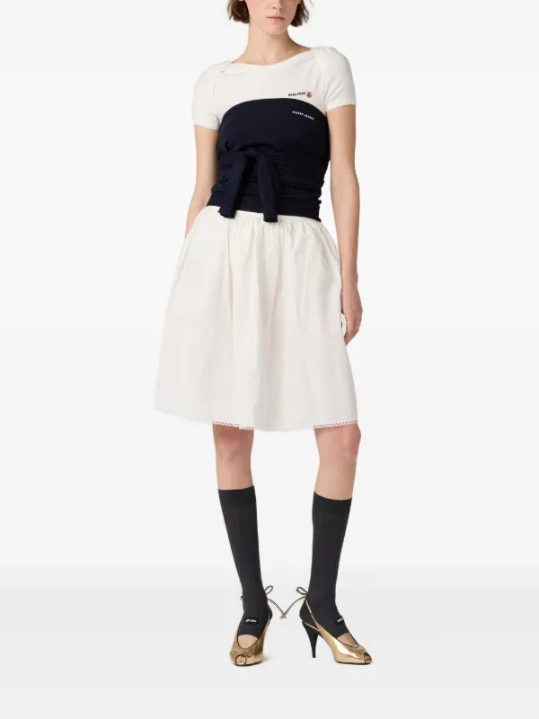 Miu Miu x Petit Bateau Embroidered Bodysuit | White