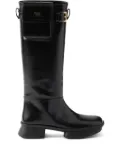 Prada 40mm pouch boots - Black