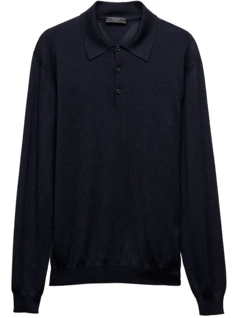 Prada triangle-logo polo shirt
