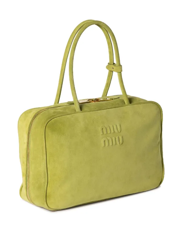 ミュウミュウ/関税送料込み BEAU SMALL TOTE BAG Miu Miu Beau Tote Bag | Neutrals | FARFETCH
