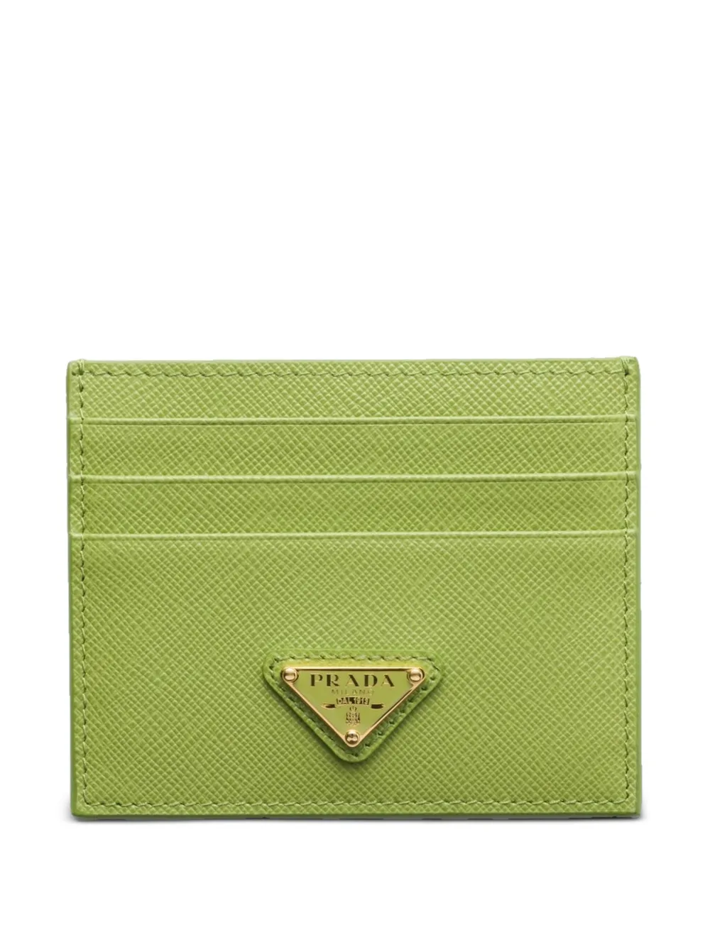 Prada Saffiano Cardholder In Green