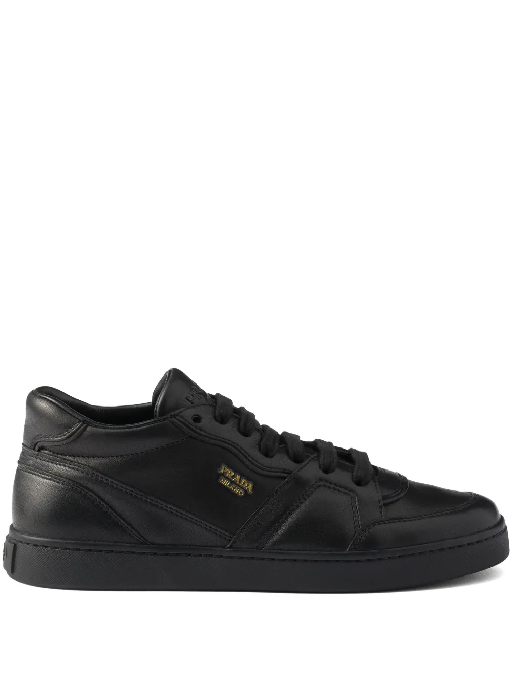 Prada Leren sneakers Zwart