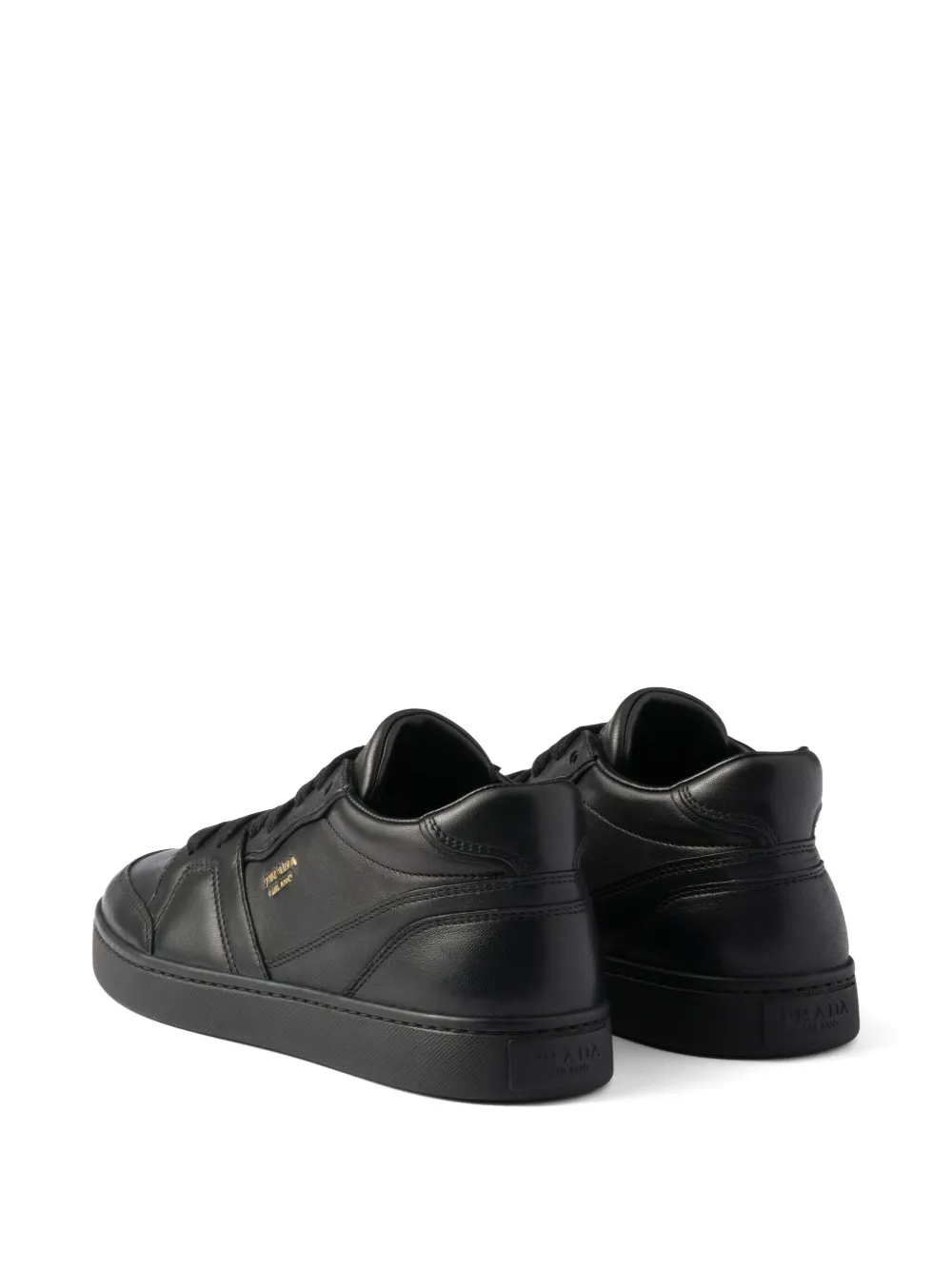 Prada Leren sneakers Zwart