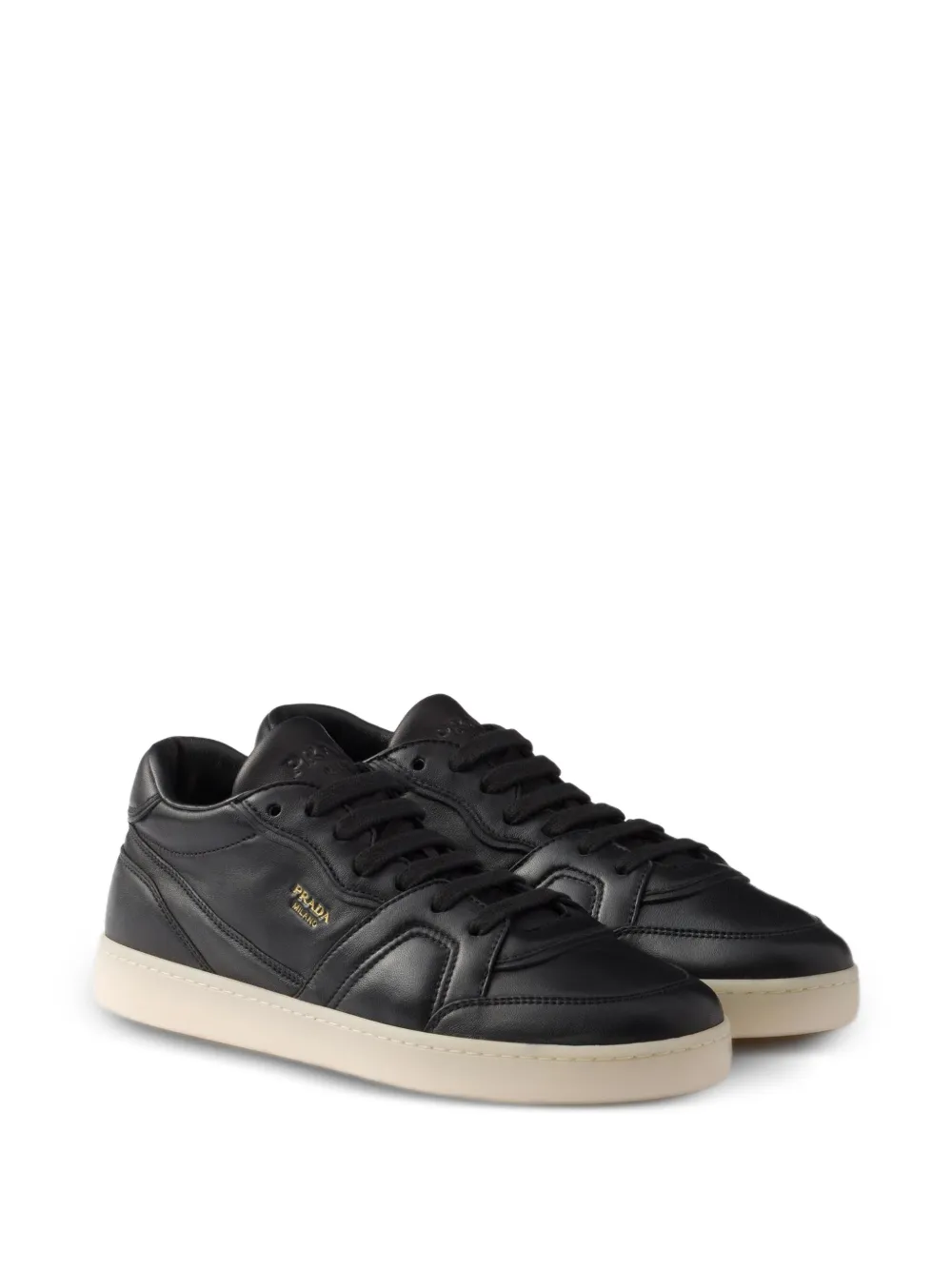 Prada Leren sneakers Zwart