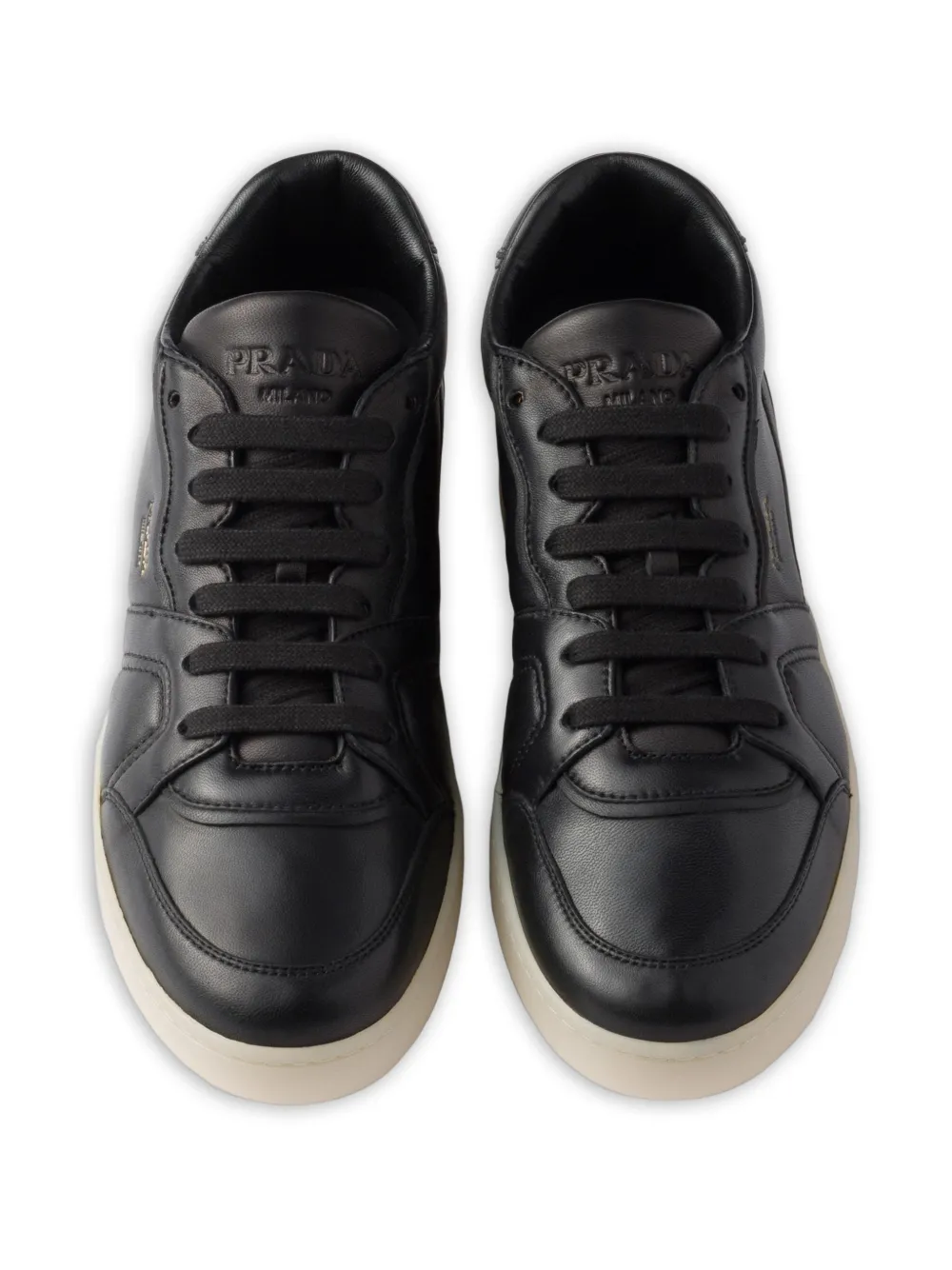Prada Leren sneakers Zwart
