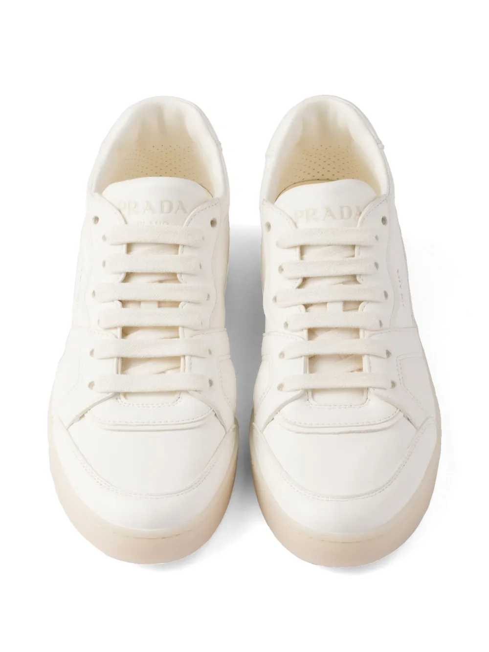 Prada Leren sneakers Beige